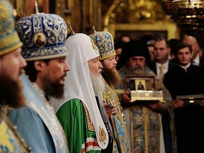 Проповедь в праздник Введения во храм Пресвятой Богородицы в Успенском соборе Московского Кремля