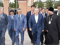 Kazakhstan President Visits Newly-Built Cathedral in Temirtau