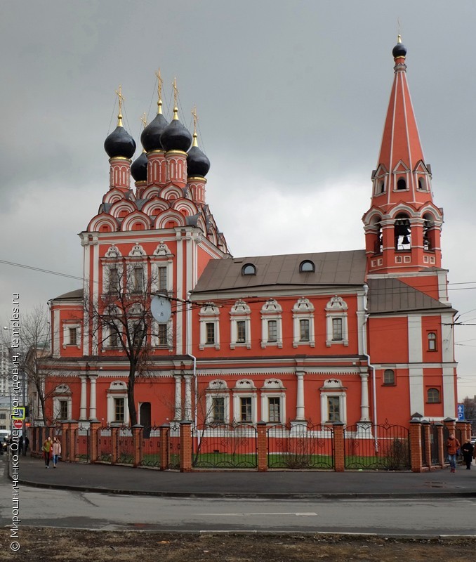Church of St. Nicholas the Wonderworker on Bolvanovka, at the Tagansky gates.