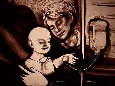 Ксения Симонова сняла песочный фильм памяти Доктора Лизы