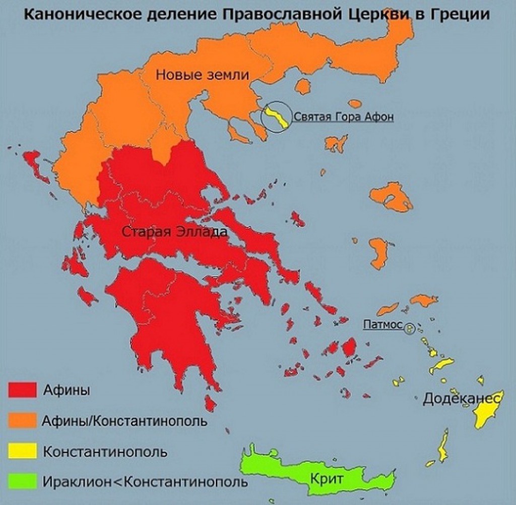 Русская православная церковь карта