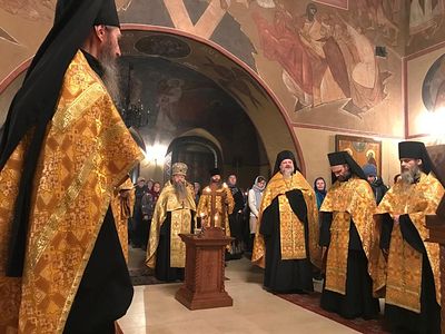 В Даниловом монастыре молитвенно почтили схиигумена Рафаила (Шишкова) в 40-й день после его кончины