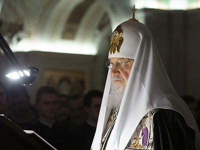 Патриаршее служение в четверг первой седмицы Великого поста в Сретенском монастыре