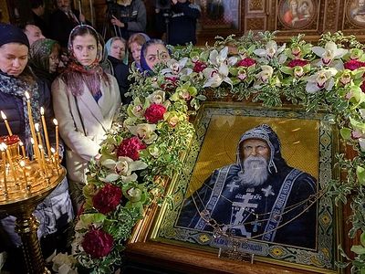 В день 70-летия преставления преподобного Серафима Вырицкого состоялись торжественные богослужения в Санкт-Петербурге и Вырице