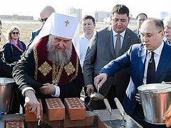 Foundation stone of Church of All Saints of Kazakhstan consecrated in capital city