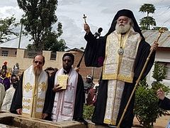 Patriarch of Alexandria celebrates mass Baptism of 350 people in Tanzania