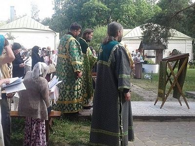 В Серафимо-Знаменском скиту отпраздновали годовщину обретения мощей преподобноисповедницы Фамари (Марджановой)