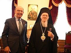 US Secretary of Commerce and officials meet with Patriarch Bartholomew