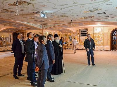 Святейший Патриарх Кирилл ознакомился с ходом строительства Андреевского кафедрального собора г. Геленджика