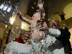 Patriarch Ilia has more than 40,000 Godchildren following 60th mass Baptism