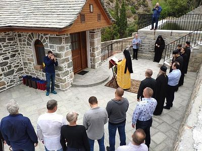 Мельница прп. Силуана Афонского освящена в Пантелеимоновом монастыре на Святой Горе