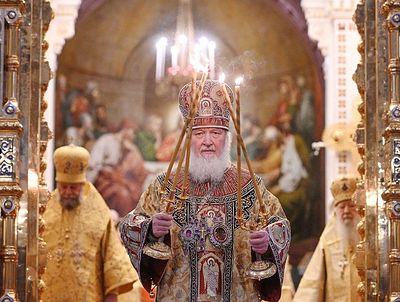 Святейший Патриарх Кирилл прекратил поминовение Блаженнейшего Архиепископа Афинского Иеронима за богослужением