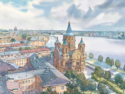 Борисоглебская церковь, снесенная в 1975 году, вернется на Синопскую набережную Санкт-Петербурга