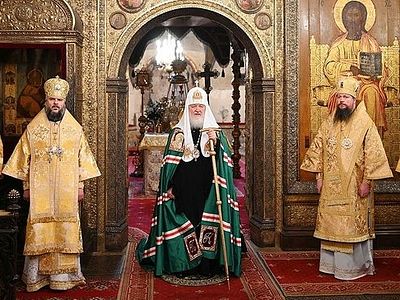 Проповедь в праздник Собора Пресвятой Богородицы после Литургии в Успенском соборе Московского Кремля