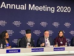 Patriarch Bartholomew attends elite Davos World Economic Forum