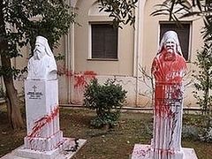 Cathedral and church vandalized in Greece (+ VIDEO)
