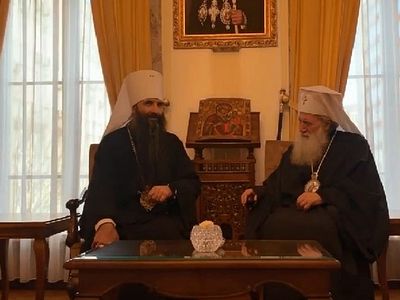 Святейший Патриарх Болгарский Неофит принял иерарха Украинской Православной Церкви