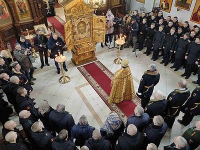 На базу Балтийского флота прибыла главная икона Вооруженных Сил России «Спас Нерукотворный»