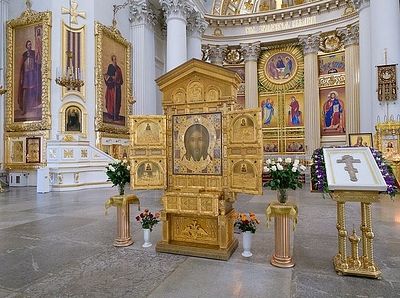 Главная икона Вооруженных сил РФ принесена в Троице-Измайловский собор Санкт-Петербурга