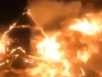 На Буковине сгорела деревянная церковь 1898 года