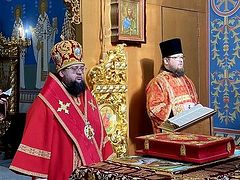 Ukrainian and Belarusian hierarchs celebrating services again after recovering from illness