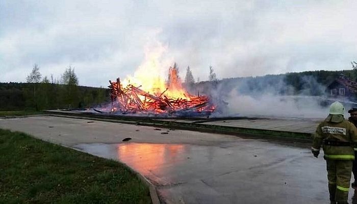 Сгорела Церковь Сергия Радонежского Сергиев Посад