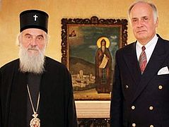 Russian Ambassor visits Serbian Patriarch and Bishop Jovan of Sumadija