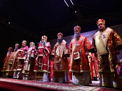 В 103-ю годовщину убийства Царственных страстотерпцев в Екатеринбурге состоялась соборная Литургия