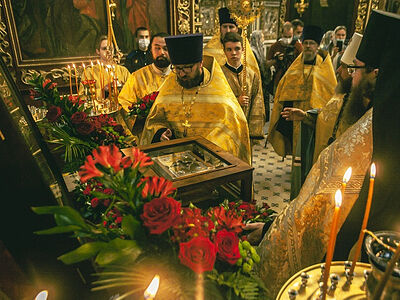 Мощи Александра Невского в Пскове