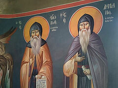 Mt. Athos fresco depicts St. Anthony of Kiev Caves with schismatic tomos of “autocephaly”