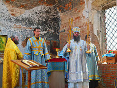 First Liturgy in nearly a century in Russian village church