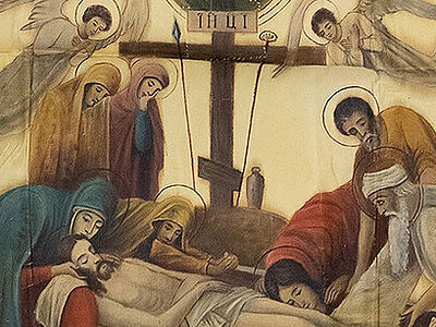 Святейший Патриарх Кирилл передал в музей Московской духовной академии антиминсный плат начала XX века