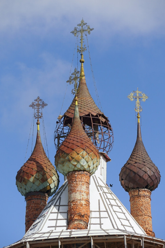 The domes of the Church of the Kazan Icon
