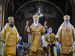 Philaret Denisenko, rehabilitated by Constantinople, serves with schismatic Greek hierarch