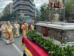 Procession with relics of St. Demetrios in Thessaloniki (+VIDEO)