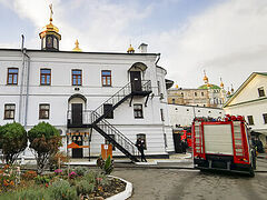 Fire breaks out in icon workshop at Kiev Caves Lavra (+VIDEO)