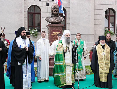 Памятник святому Александру Невскому открыт в Белграде
