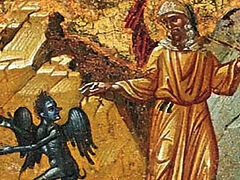 St. Anthony the Great and the Demon Who Came to Him in Repentance