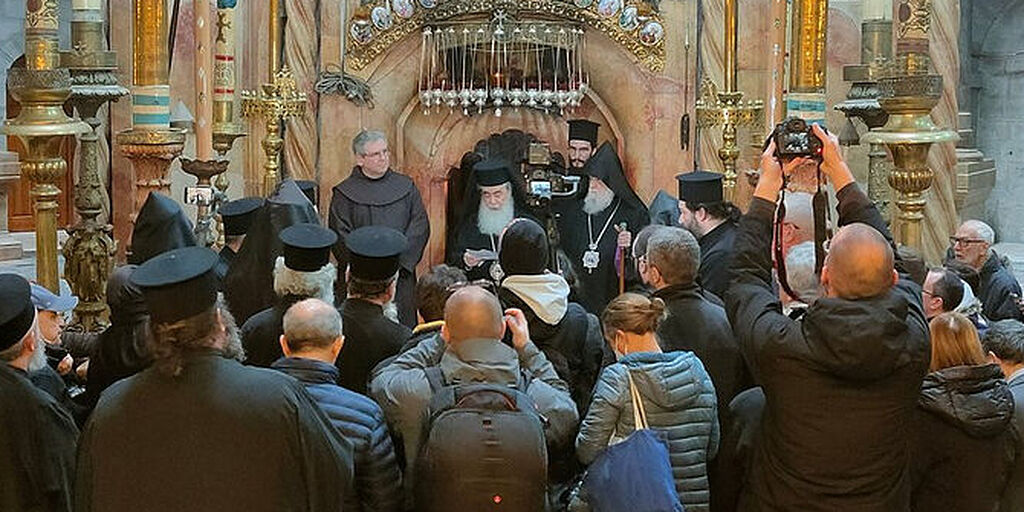 В Храме Гроба Господня начались уникальные реставрационные работы ...