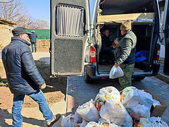 14 тонн продуктов Церковь передала жителям Херсонской области