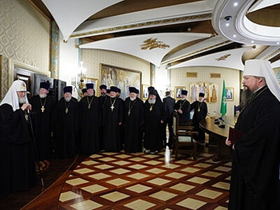 В Храме Христа Спасителя состоялся прием по случаю Дня славянской письменности и культуры и тезоименитства Предстоятеля Русской Церкви