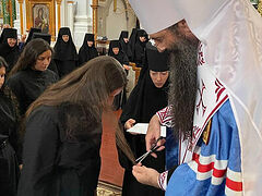 Five novices tonsured at Ukrainian monastery
