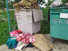 Schismatics seize church and toss vestments and crosses in the trash