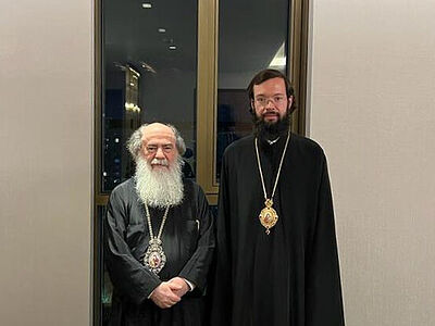 Состоялась встреча митрополита Волоколамского Антония с Предстоятелем Иерусалимской Православной Церкви