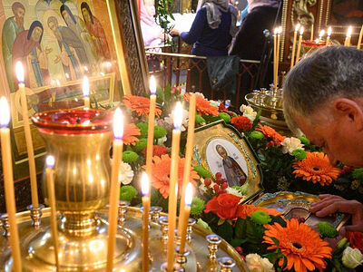 Встреча святых мощей преподобного Сергия и чрезвычайное происшествие в Псковском кафедральном соборе