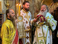 Kiev Caves abbot serves at holy sites in Jerusalem
