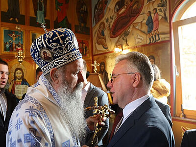 Епископ Зворницко-Тузланский Фотий освятил корпус монастыря Св. Александра Невского