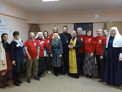 В церковный штаб помощи беженцам в Белгороде из Екатеринбургской епархии прибыла восьмая группа волонтеров. Информационная сводка о помощи беженцам (от 17 ноября 2022 года)