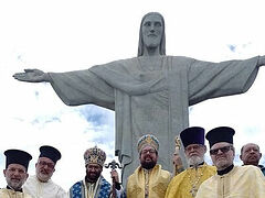 Pan-Orthodox Liturgy at Brazil’s massive Christ the Redeemer statue