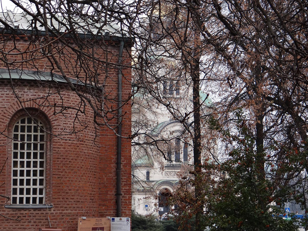 Left: St. Sophia Church; Right: Church of St. Alexander Nevsky